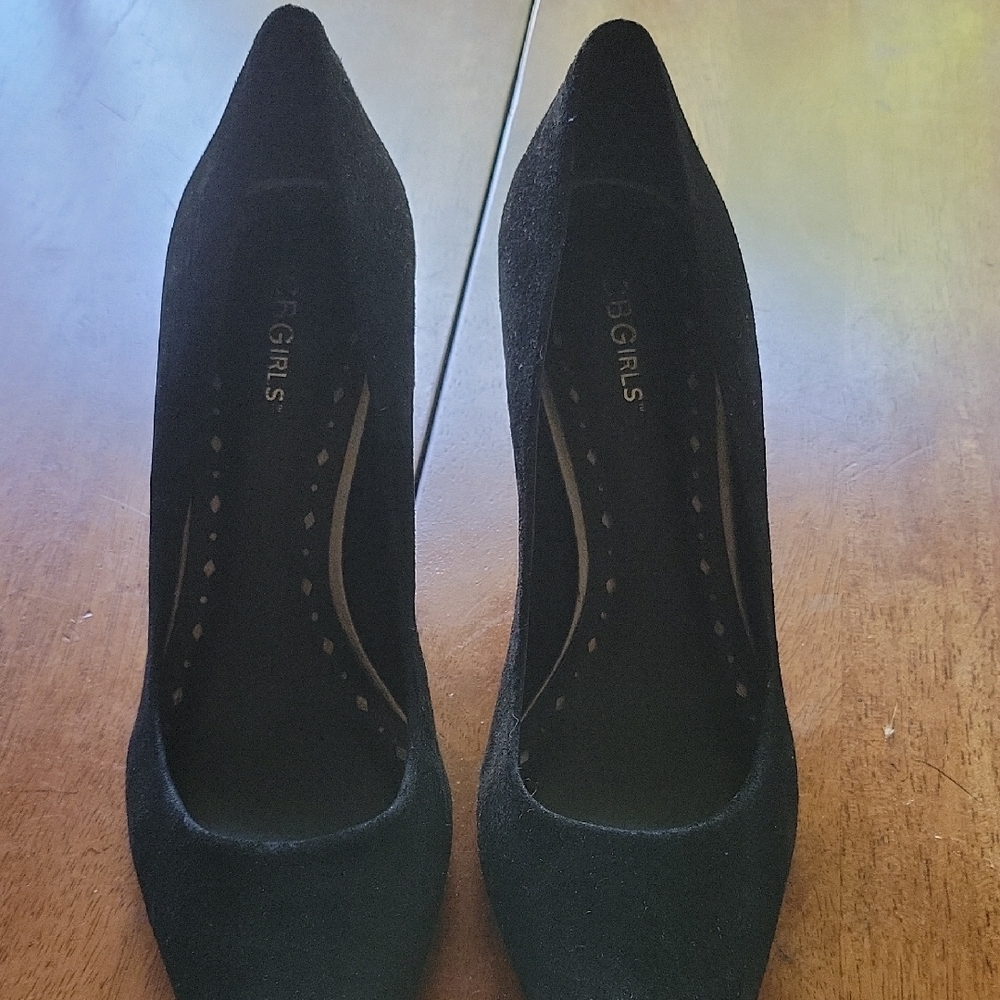 BCBGirls Suede Black 3inch  Heels